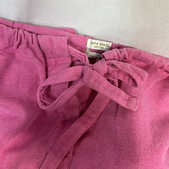 Kate Spade pink and white 2 piece 100% cotton pj set size S/M - Picture 7 of 10